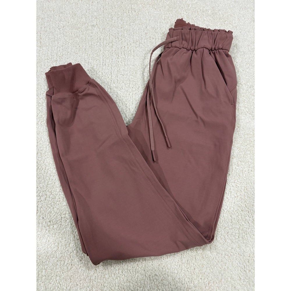 Lululemon Stretch High-Rise Jogger 28" Full Length Spiced Chai Keep Moving Sz 2